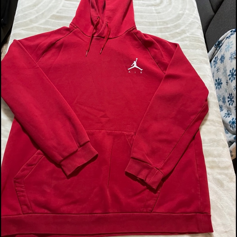 Men’s Nike Air Jordan Red Pullover Hoodie